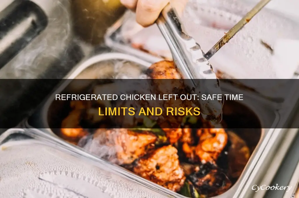 how long can refrigerated chicken sit out