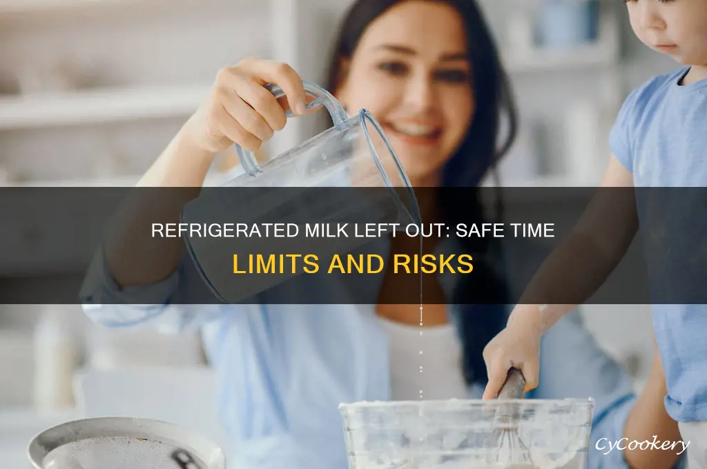 how long can refrigerated milk sit out