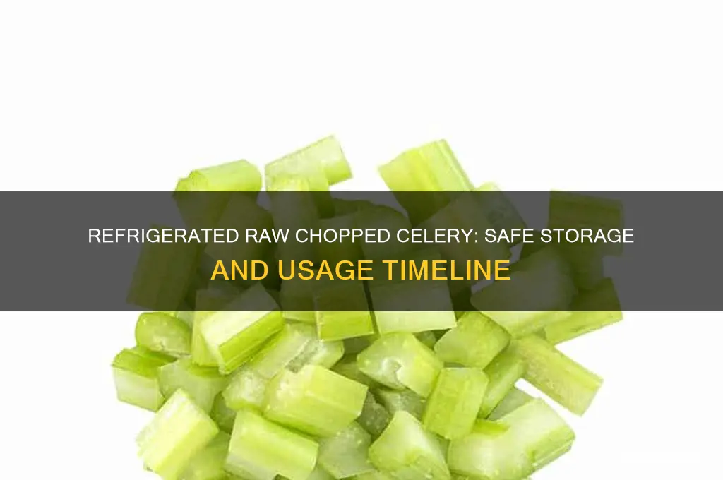 how long can refrigerated raw chopped celery be used