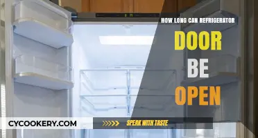 How Long Can You Safely Leave Your Refrigerator Door Open?