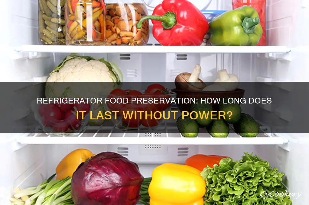 how long can refrigerator preserve food without power