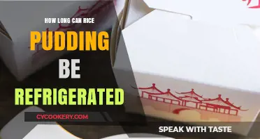 Refrigerated Rice Pudding: Safe Storage Duration and Freshness Tips