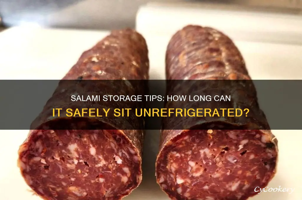 how long can salami be left out of refrigerator