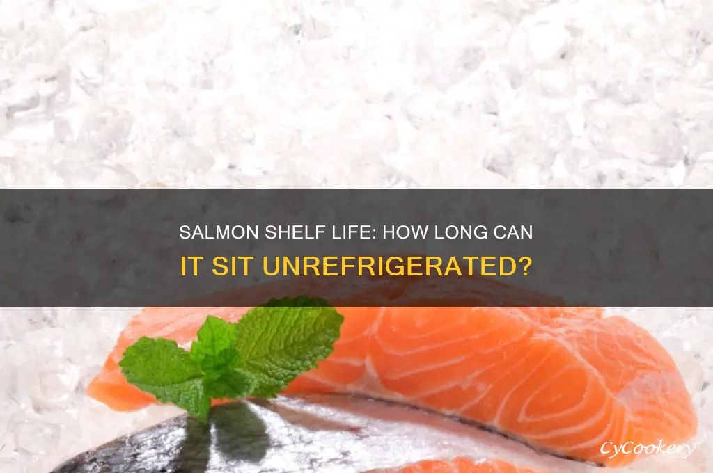 how long can salmon sit in a non refrigerated temp
