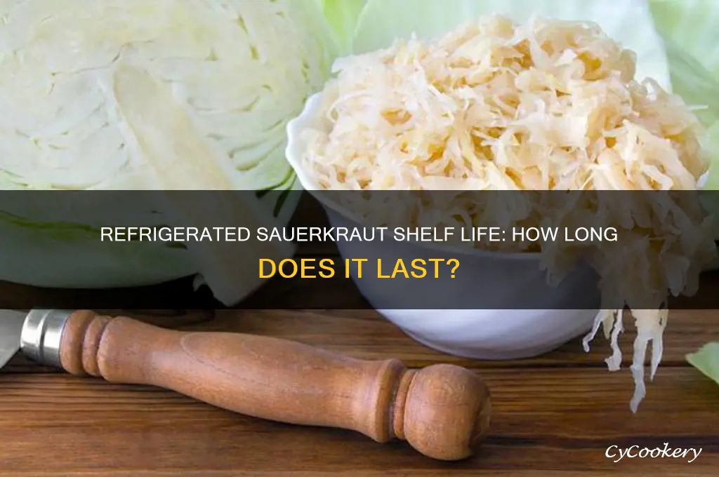 how long can sauerkraut stay in the refrigerator