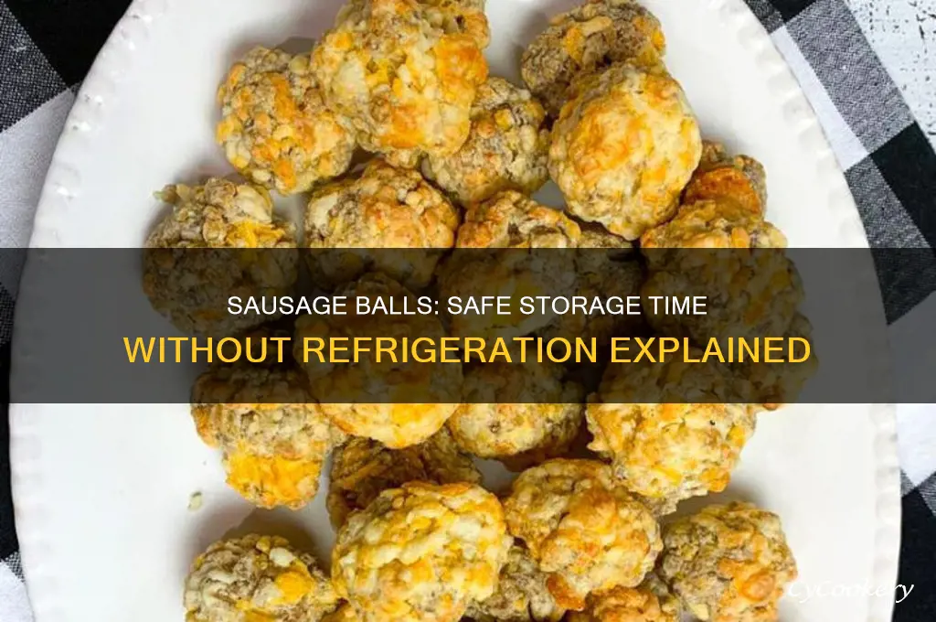 how long can sausage balls stay out of the refrigerator