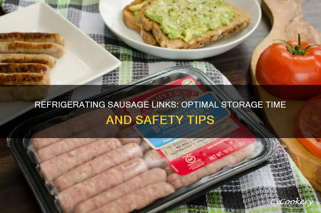 how long can sausage links be refrigerated