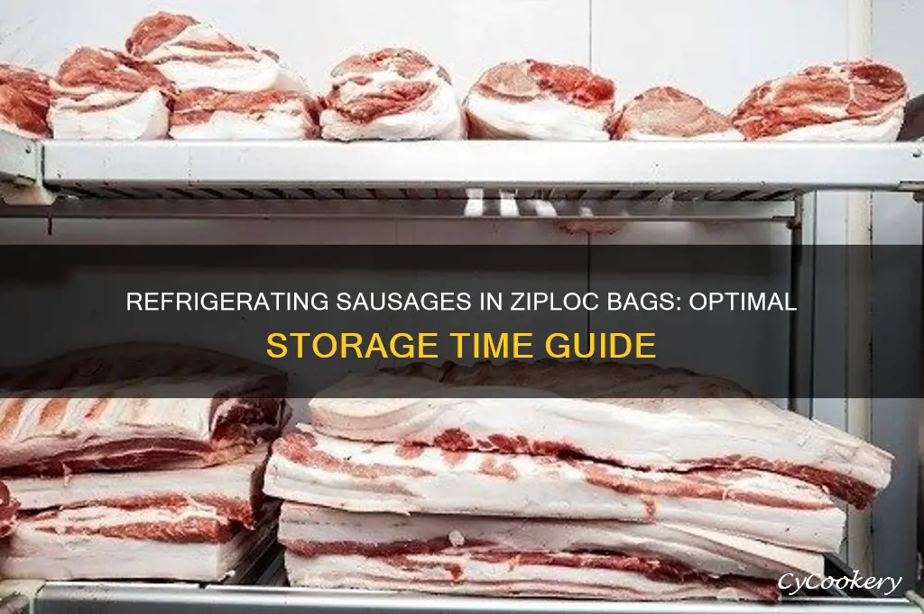 how long can sausages be refrigerated in a ziploc bag