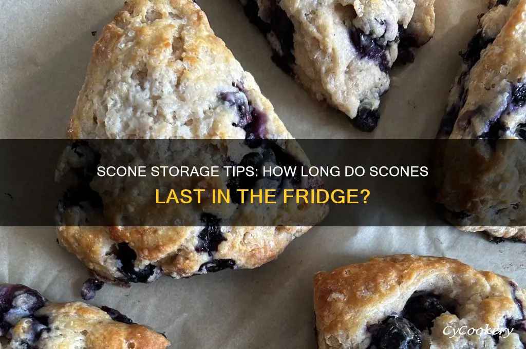 how long can scone stay in a refrigerator