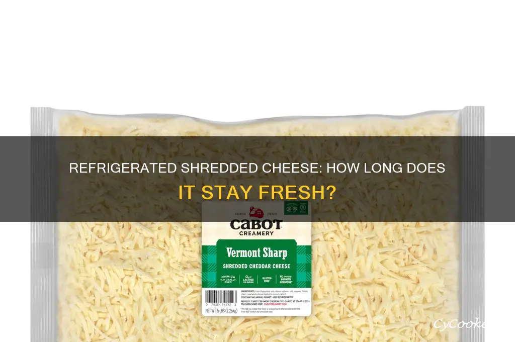 how long can shredded cheese be refrigerated