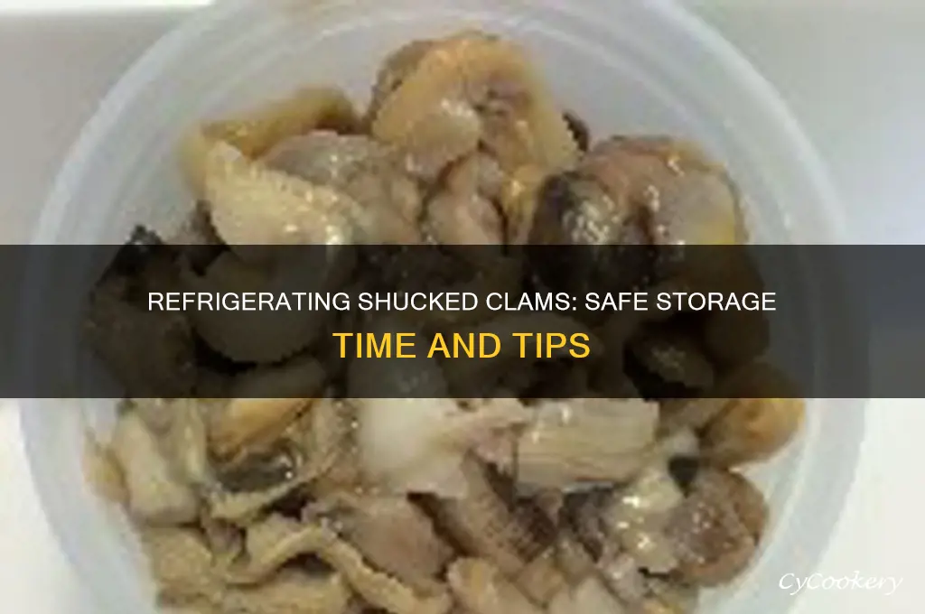 how long can shucked clams be refrigerated