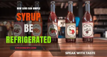 Refrigerated Simple Syrup: Shelf Life and Storage Tips Explained