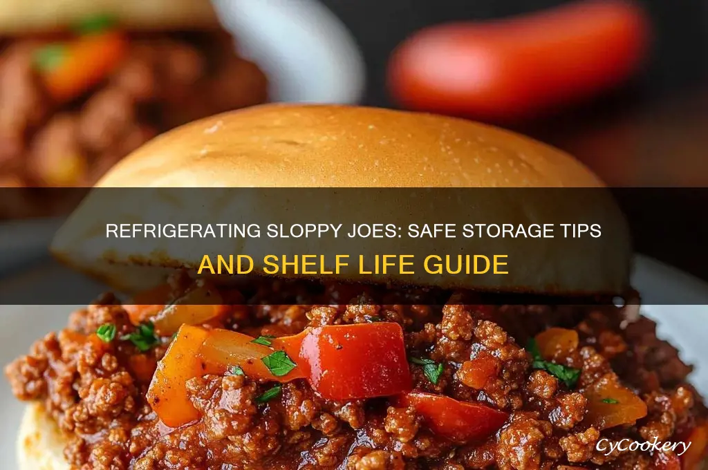 how long can sloppy joes be refrigerated