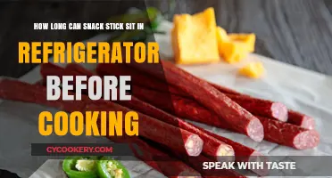 Refrigerated Snack Sticks: Safe Storage Time Before Cooking Explained