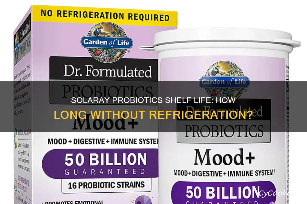 how long can solaray probiotics go without refrigeration