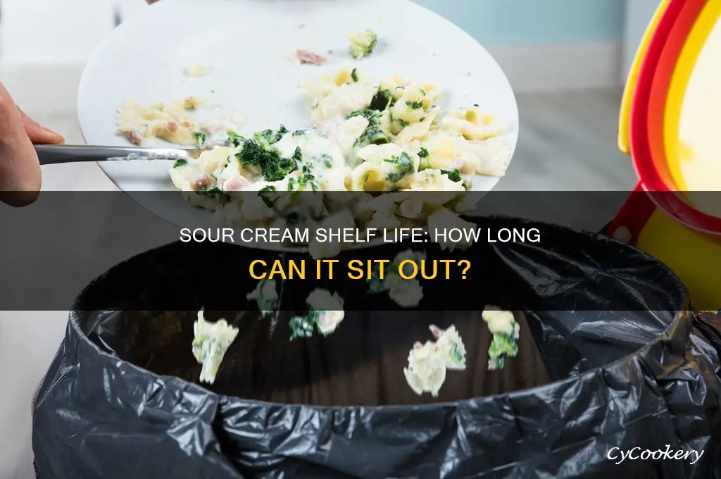 how long can sour cream be out of the refrigerator