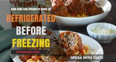 Refrigerating Spaghetti Sauce: Optimal Time Before Freezing for Freshness