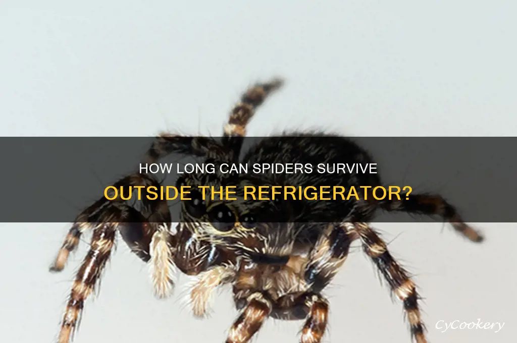 how long can spiders be out of the refrigerator