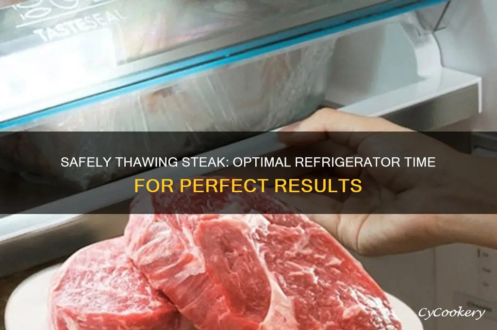 how long can steak thaw in refrigerator