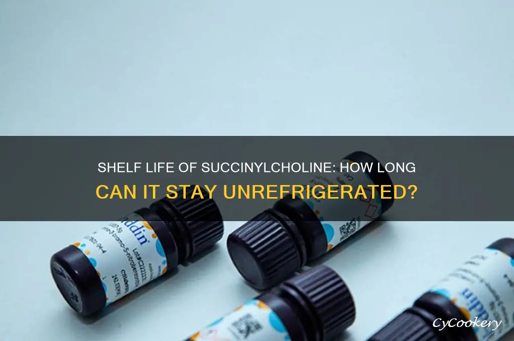 how long can succinylcholine be out of refrigerator