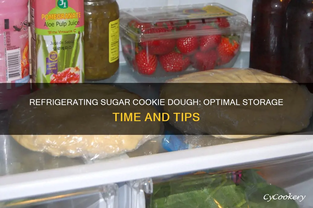 how long can sugar cookie dough be refrigerated