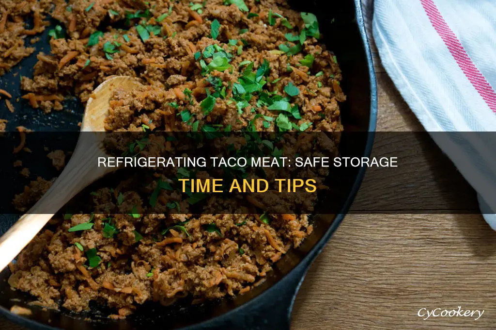 how long can taco meat be refrigerated