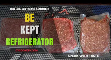 Thawed Hamburger: Safe Refrigerator Storage Time Explained