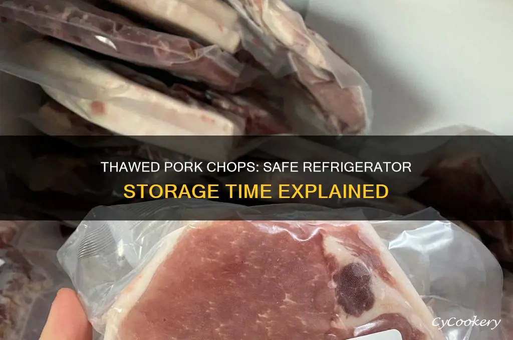 how long can thawed pork chops stay in the refrigerator