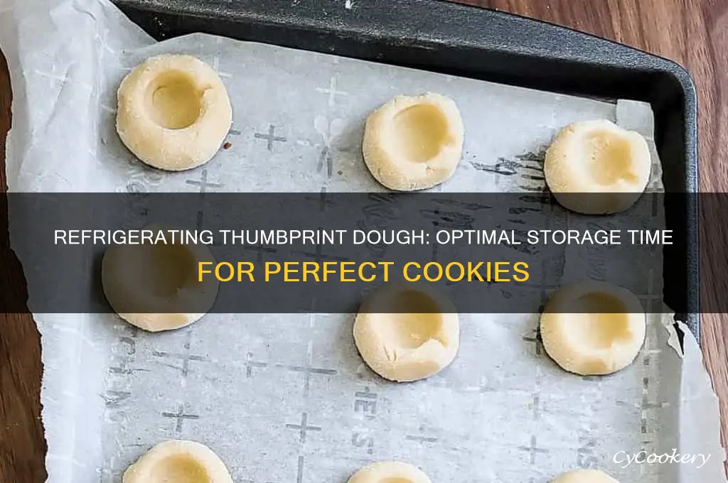 how long can thumbprint dough be refrigerated