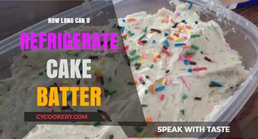 Refrigerating Cake Batter: How Long Can You Safely Store It?
