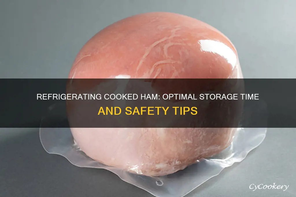 how long can u refrigerate cooked ham