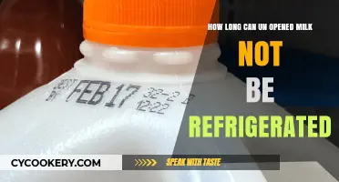 Unopened Milk Shelf Life: How Long Without Refrigeration?