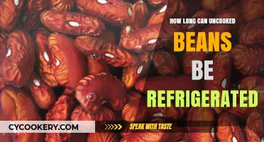 Refrigerating Uncooked Beans: Optimal Storage Time and Safety Tips