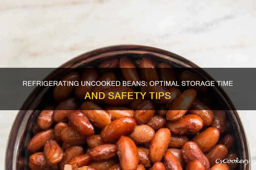 how long can uncooked beans be refrigerated