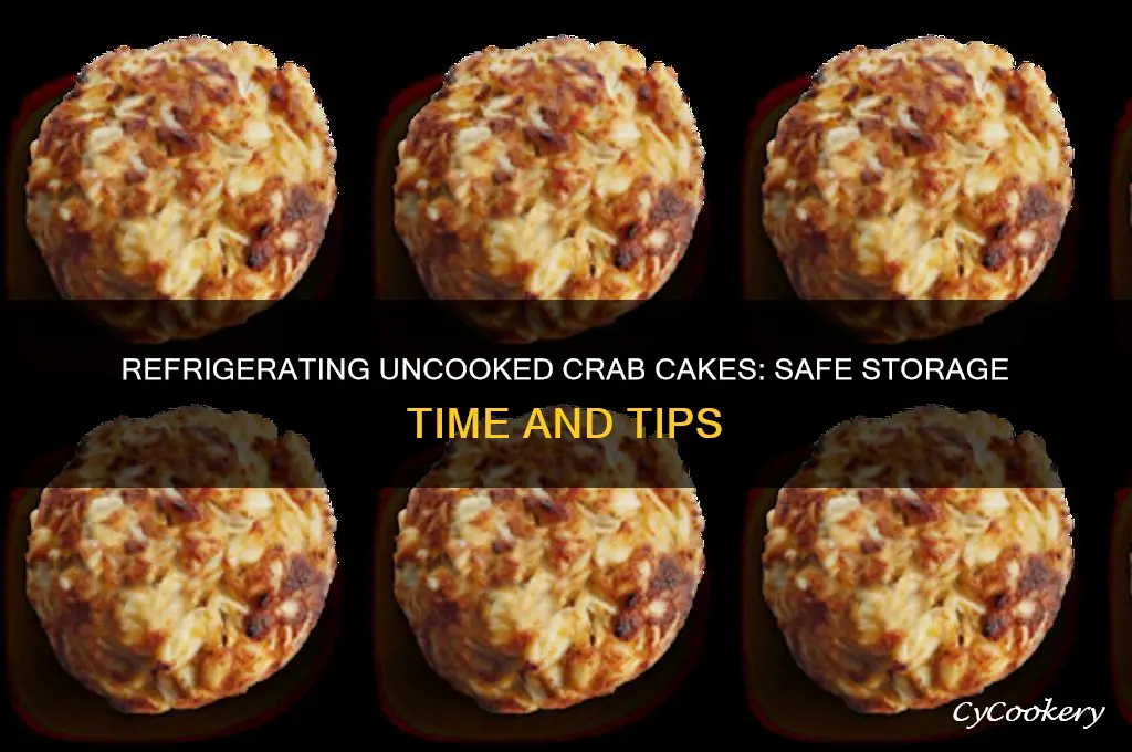 how long can uncooked crab cakes be refrigerated