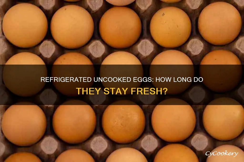 how long can uncooked eggs go refrigerated