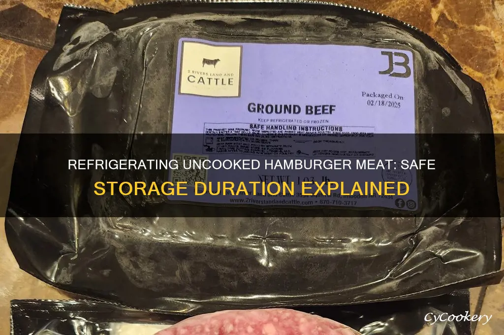 how long can uncooked hamburger meat be refrigerated