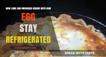 Refrigerating Uncooked Quiche: Safe Storage Time for Raw Egg Dishes