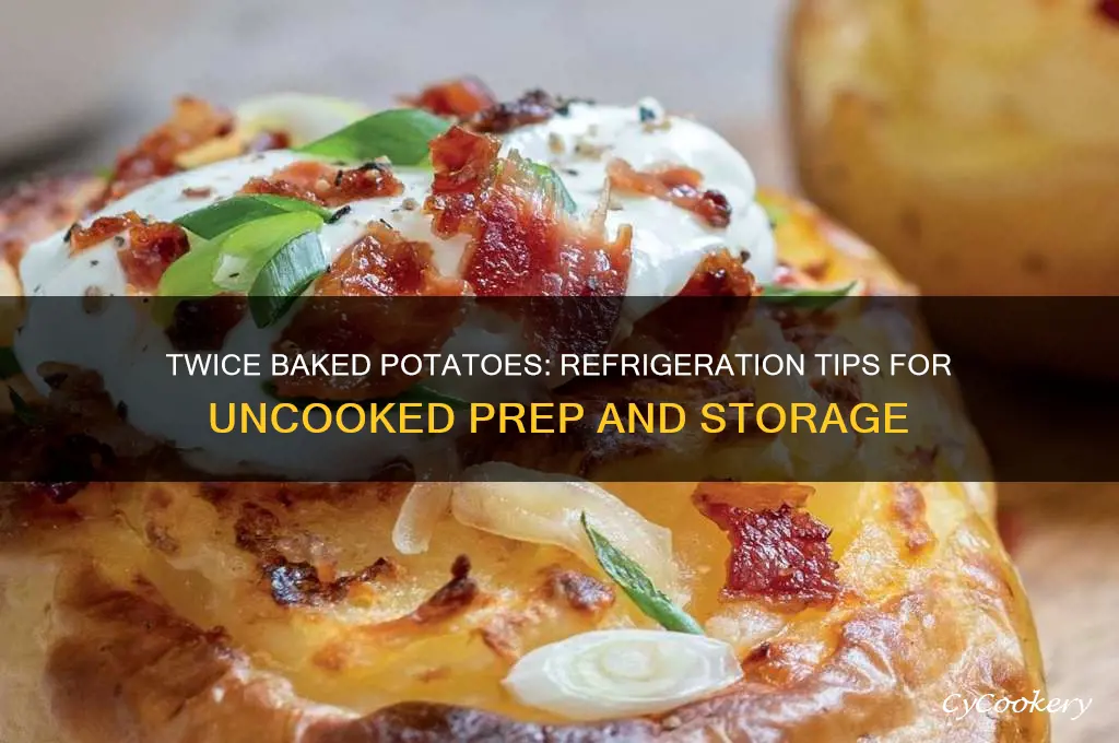 how long can uncooked twice baked potoatoes be refrigerated