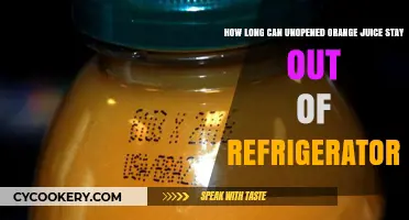 Unopened Orange Juice Shelf Life: How Long Without Refrigeration?
