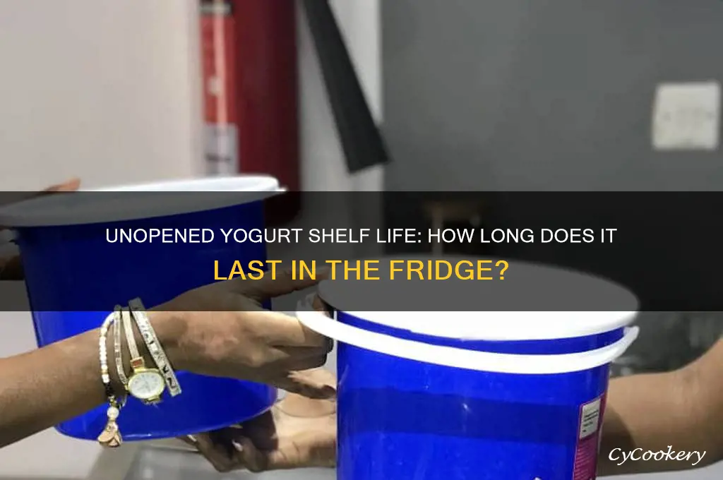 how long can unopened yogurt stay refrigerated