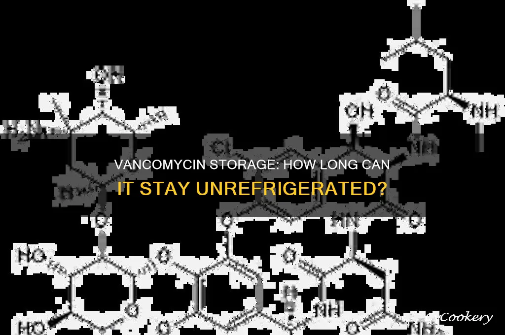 how long can vancomycin stay out of refrigerator