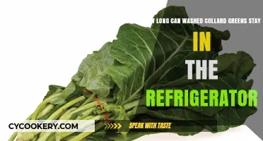 Refrigerated Collard Greens: How Long Do They Stay Fresh After Washing?