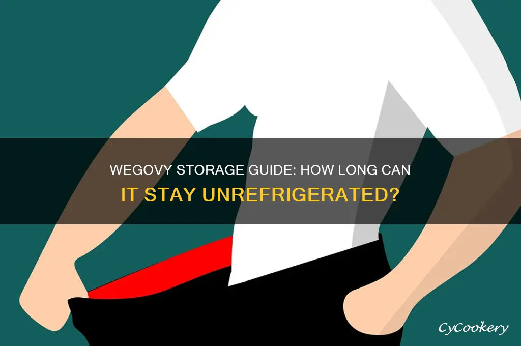 how long can wegovy be out of refrigerator