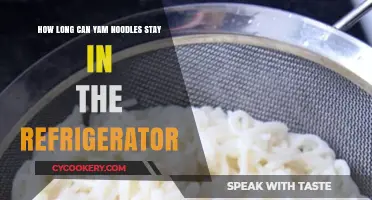 Yam Noodles Shelf Life: Refrigerator Storage Duration Explained