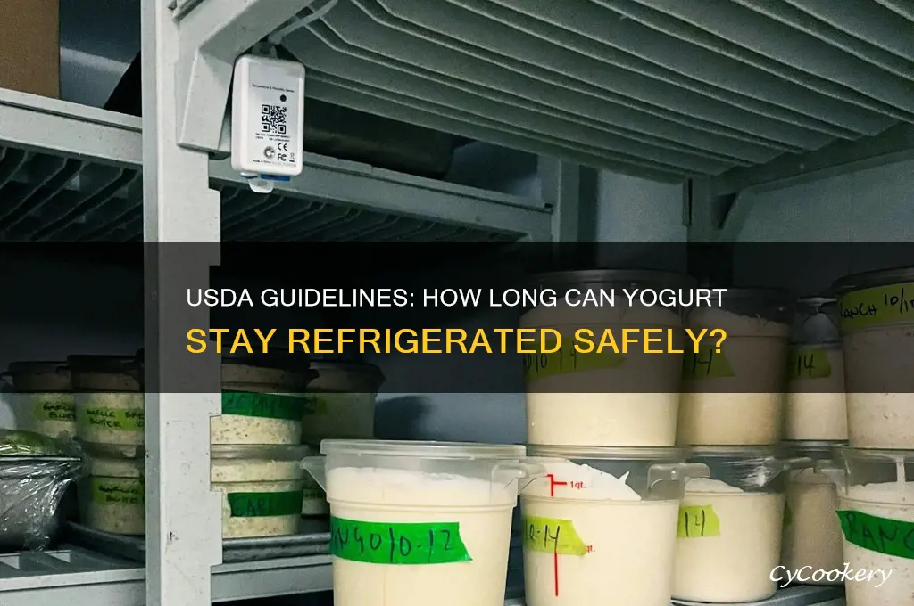 how long can yogurt stay refrigerated usda