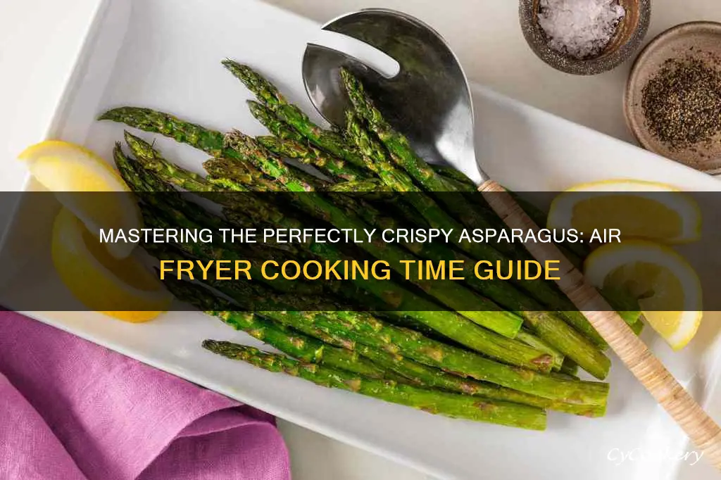 how long can you cook asparagus in an air fryer