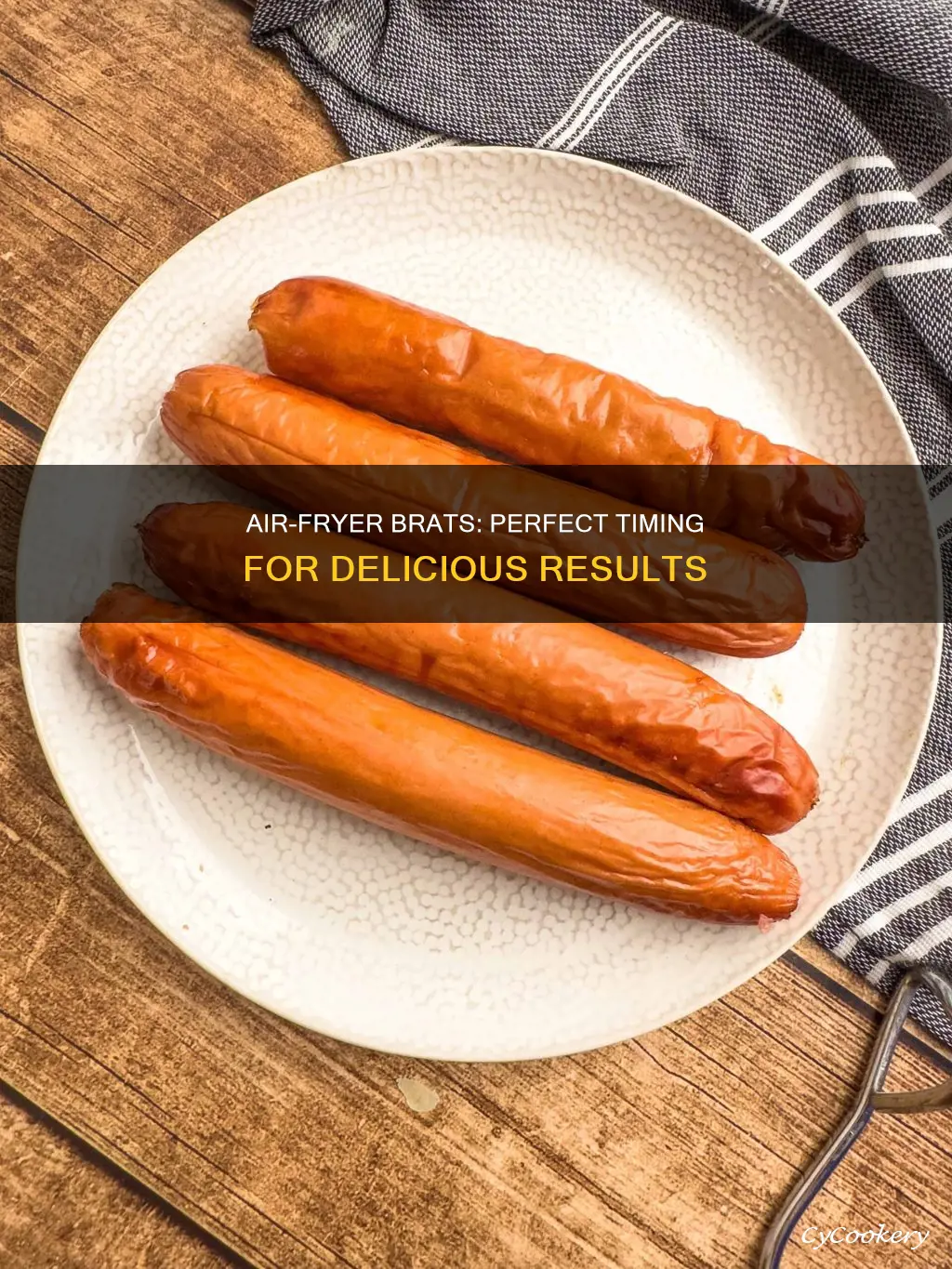 how long can you cook brats in an air fryer