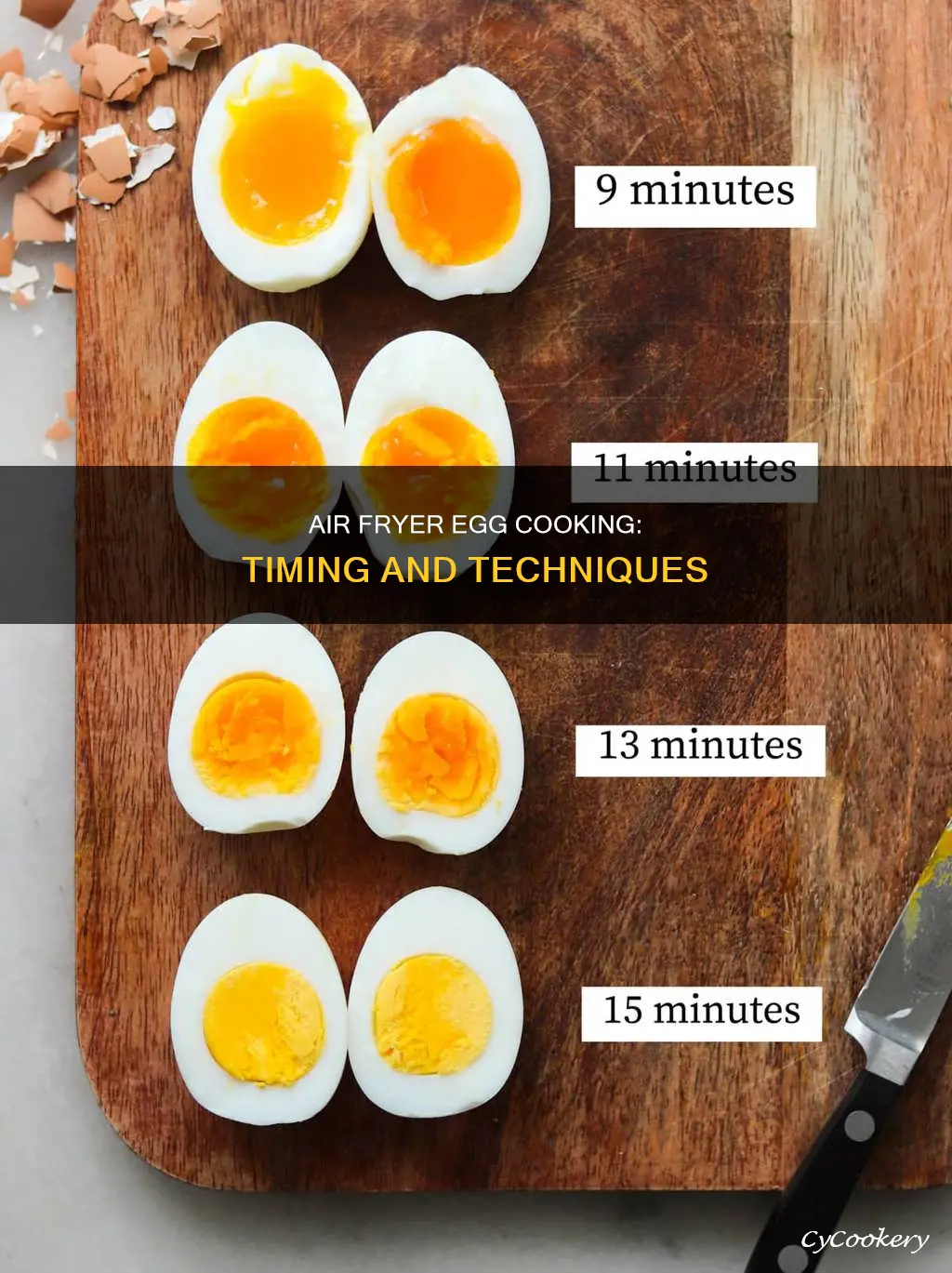 how long can you cook eggs in air fryer