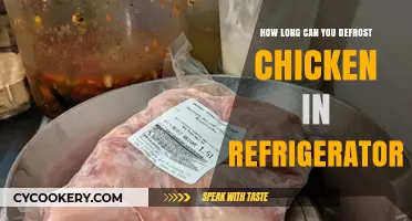 Safely Defrosting Chicken: Optimal Refrigerator Thawing Time Guide